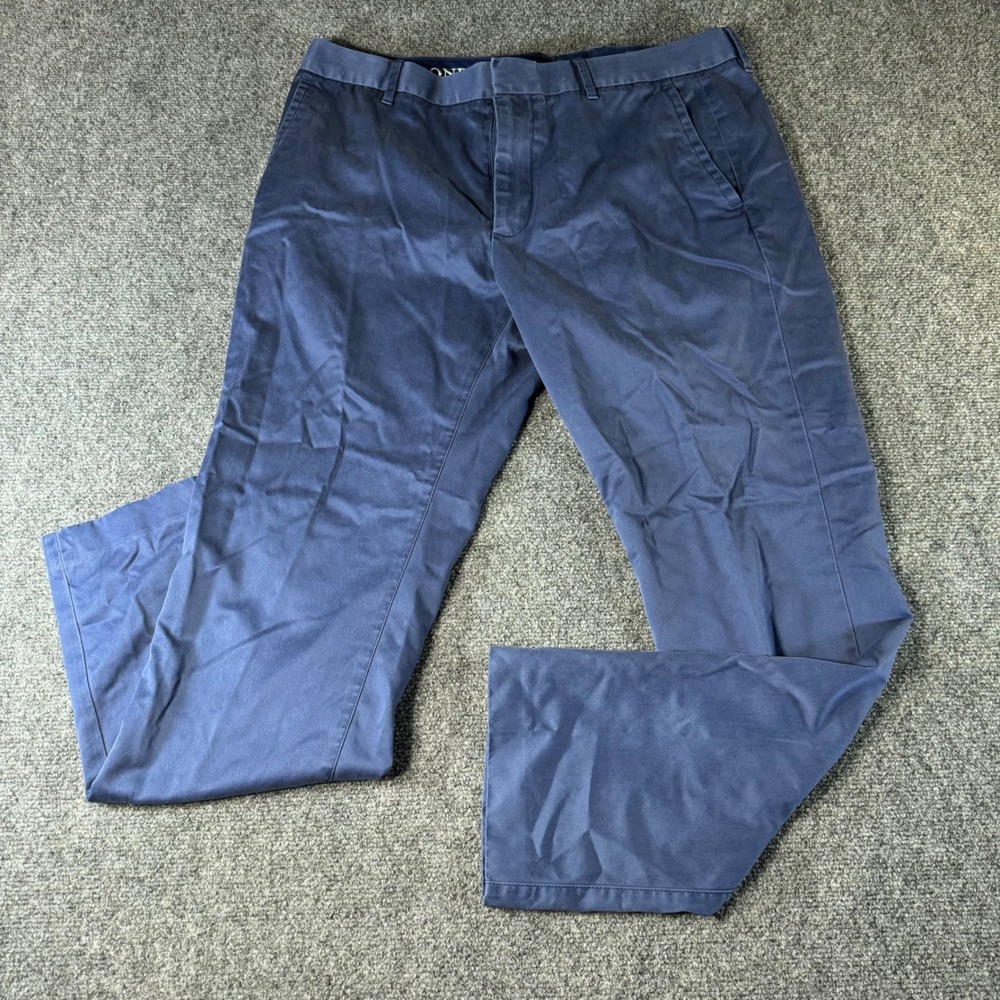 Bonobos Mens Weekday Warrior Dress Pants Navy Blue 35x30 Monday Chino Trousers